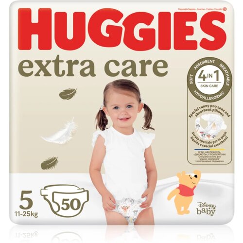 Huggies Extra Care Size 5 jednokratne pelene 11-25 kg 50 kom Cene