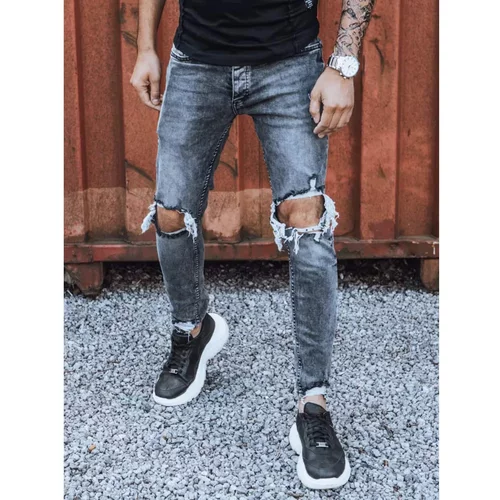 DStreet Dark gray men's jeans UX3835