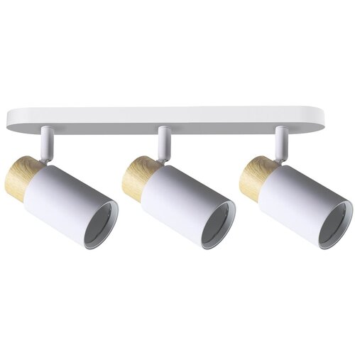 Candellux Lighting Bijela/u prirodnoj boji stropna svjetiljka s metalnim sjenilom 48x5.5 cm Claro &amp;ndash; Slike