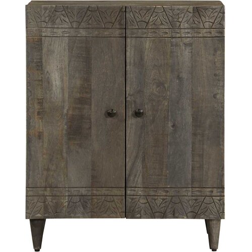 Maison Chic Komoda - Predalnik Svetlo siva 60x33,5x75 cm Masivni les Mango, (21719575) Cene