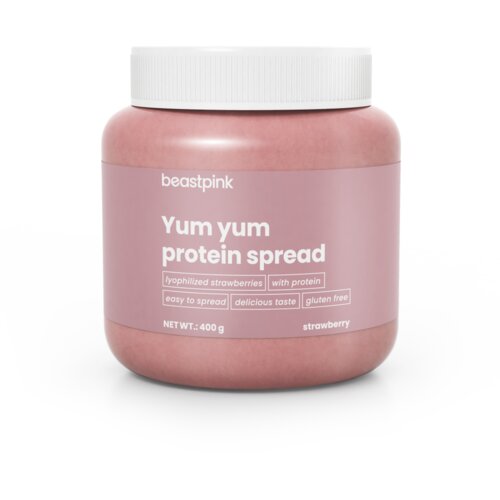 BeastPink proteinski namaz yum yum 400 g jagoda Slike