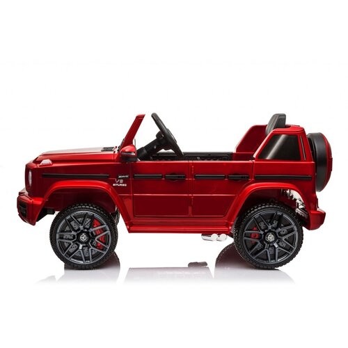  Mercedes AMG G63L Licencirani Džip na akumulator sa kožnim sedi&amp;scaron;tem i mekim gumama - Crveni Slike