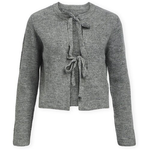 .OBJECT Telovniki &amp;amp; Jope Noos Parvi Cardigan - Medium Grey Melange Siva Slike