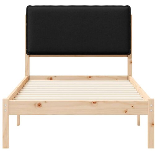  Krevetni okvir s tapiciranim uzglavljem Crna 75 x 190 cm Slike