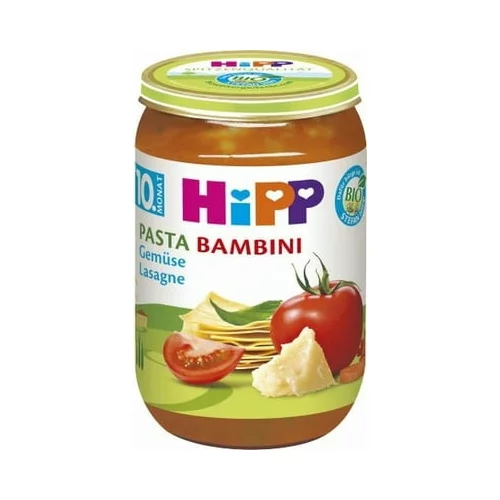 Hipp Bio otroška hrana v kozarcu - Pasta Bambini - zelenjavna lazanja