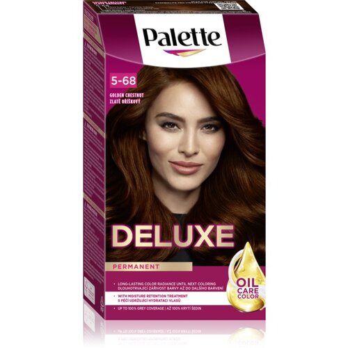 Schwarzkopf Palette Deluxe permanentna barva za lase odtenek 5-68 Golden Chestnut 1 kos Cene