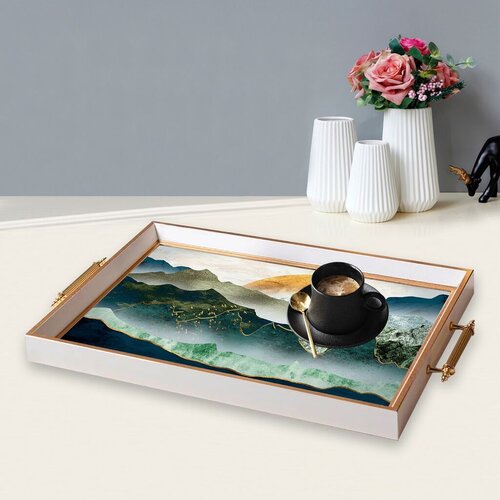 Aberto Design Poslužavnik TPB9870 50 x 29 x 3.5 cm, Šareni Cene