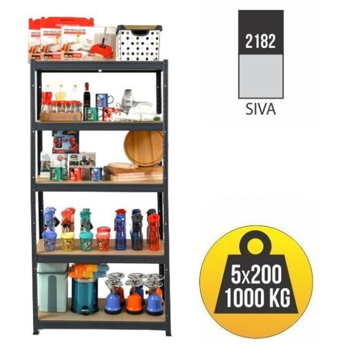 SmartStorage Polica metal medijapan 180x90x40 5x200kg Cene