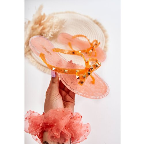 Kesi Women&amp;#039;s Rubber Flip Flops Orange Monise Slike