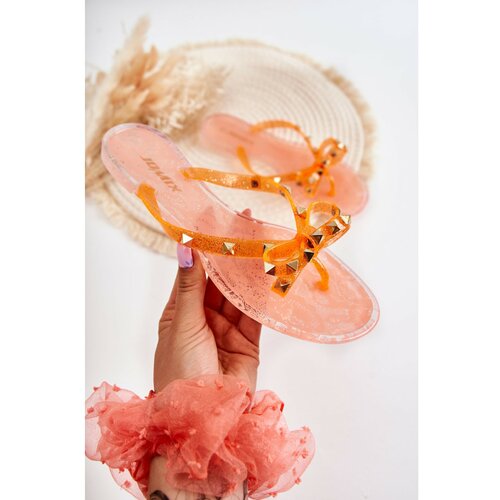 Kesi Women's Rubber Flip Flops Orange Monise Cene