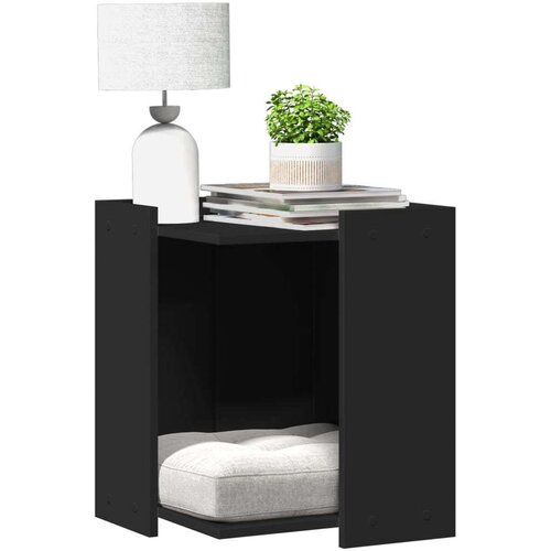 vidaXL Kutija za mačji pijesak crna 42x42x51 cm konstruirano drvo Cijene