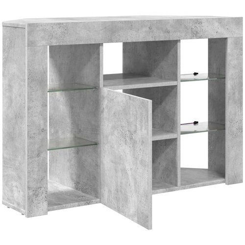 Kotni LED TV ormar 100x40x68cm Betonski sivi Konstruirano drvo Slike