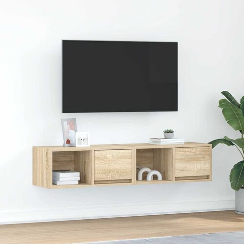 Furnova TV omarica 2 kosa sonoma hrast 60x31x25,5 cm inženirski les, (21922468) Cene