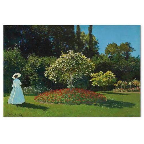  Slika - Claude Monet &amp;ndash; Woman in the Garden 120x80 Na talijanskom platnu Slike