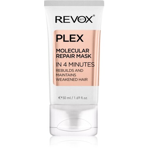 REVOX B77 PLEX Molecular Repair Mask obnovitvena maska brez spiranja za lase 50 ml Cene