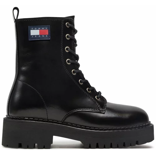 Tommy Jeans Pohodni čevlji Urban Lace Up Boot EN0EN01995 Black BDS