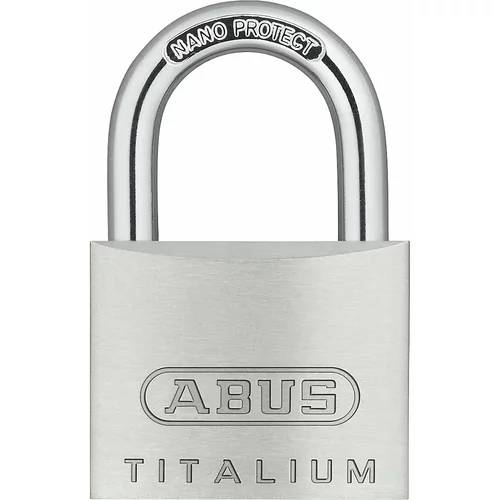Abus Cilindrična ključavnica obešanka, ključavnica obešanka 64TI/40, DE 12 kosov, srebrne barve