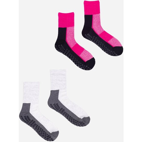 Yoclub Kids's Half-Terry Socks With ABS 2-Pack SKA-0131U-AA0A-001 Slike