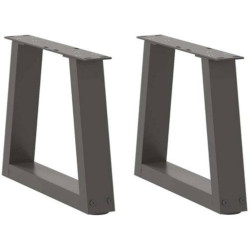  Noge jedilne mize V-oblika 2 kosa Antracit 30x(30-31,3)cm Jeklo Cene