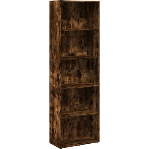 Maison Chic Knjižna omara - Knjižni regal dimljeni hrast 60x30x189 cm inženirski les, (21724744) Cene