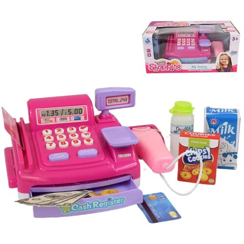 Magic Toys Happy Shopping: Roza kasa sa zvukom i dodacima 23x14cm Cene