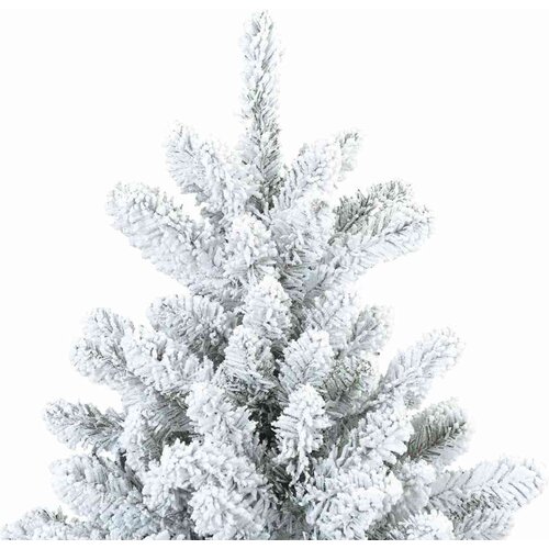 VidaXL Umjetno božićno drvce s nogom with LEDs s stalakom 240cm PVC Slike