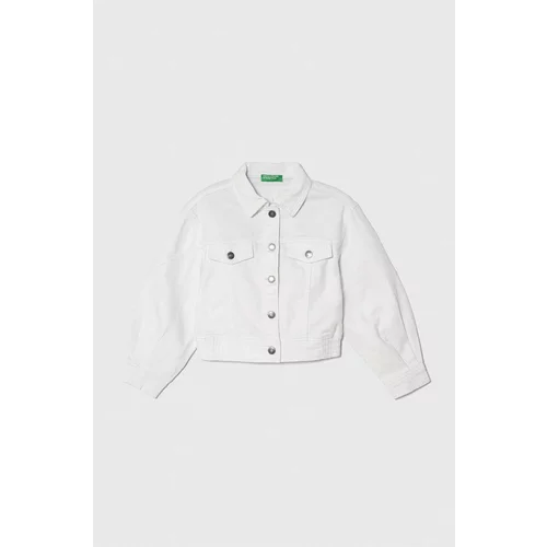United Colors Of Benetton Otroška jakna bela barva