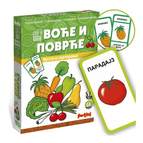  Voće i povrće memo pitalice ( 0002210 ) Cene