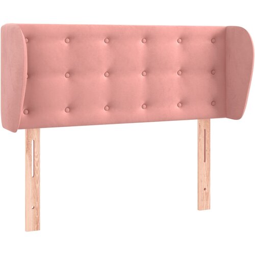 Maison Chic posteljno vzglavje - vzglavna omarica - nočna omarica z u&amp;scaron;esi roza 103x23x78/88 cm žamet, (21708217) Slike