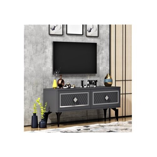 Hanah home tv polica arel anthracite silver Slike
