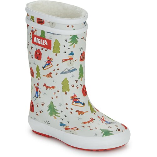 Aigle &amp;scaron;kornji za dež LOLLY POP FUR PRINT Bela Slike