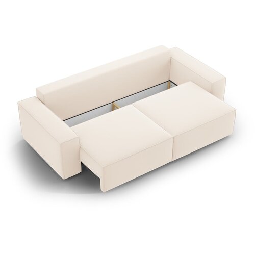 Micadoni Bež sklopiva sofa od boucl&amp;eacute; tkanine 247 cm Jodie &amp;ndash; Home Slike