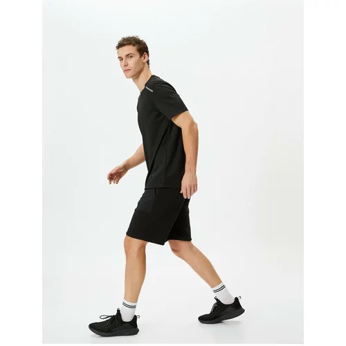 Koton Sports Shorts with Pockets and Lace-Up Waist Fabric Detail
