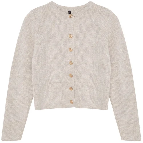 Trendyol Stone Crew Neck Knitwear Cardigan