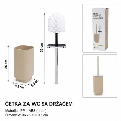 KMT WC četka sa posudom, Bež Cene