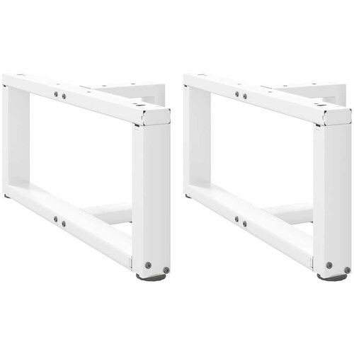  Noge za klubsko mizico v obliki črke T, 2 kosa, bele barve, 70x25x(30-31) cm, jeklo, (22123617) Cene