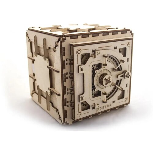 UGEARS 3D drvena eko mehanička puzzle Sef Cene