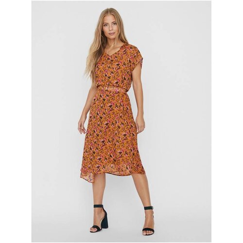 Vero Moda Mustard floral blouse Vilde Cijene