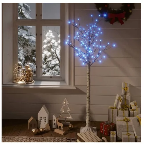  Božično drevesce s 140 LED lučkami 1,5 m modro vrba