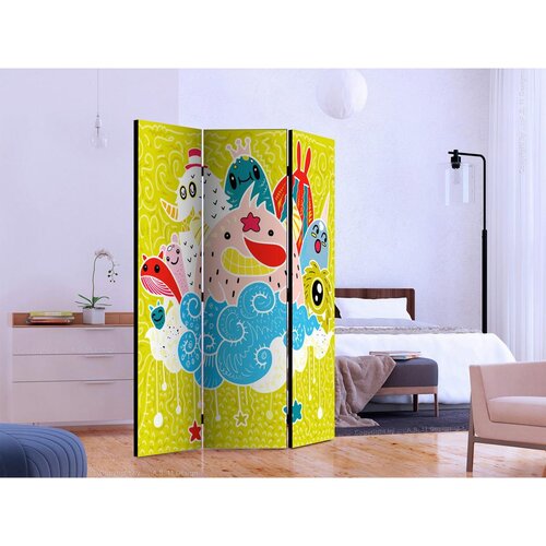 Artgeist Paravan Happy Creatures, 3-Delni, Dvostranski Slike
