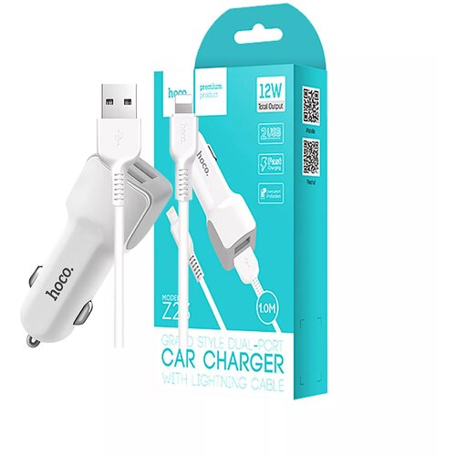  Auto punjac HOCO Z23 Grand style set Lightning 2xUSB Cijene