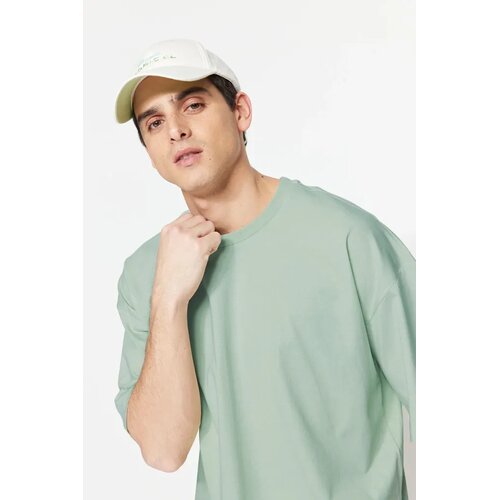 Trendyol Muška majica Tmnss22Ts0318, Menta Cene