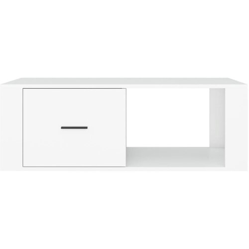  Stolić za kavu bijeli 100 x 50,5 x 35 cm od konstruiranog drva Slike