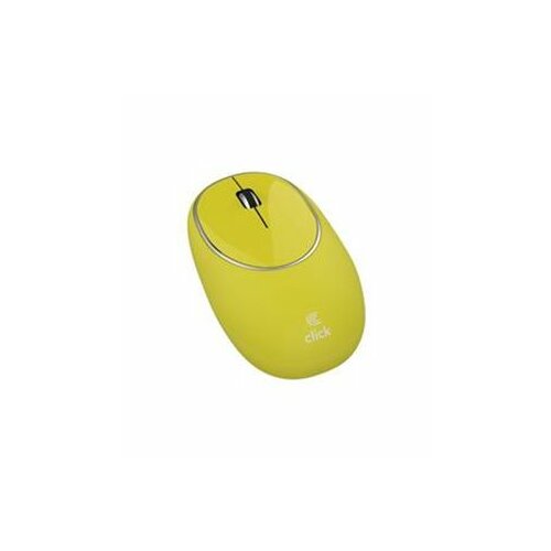 Click M-W2-SW Miš bežični USB, gumeni, žuti bežični miš Slike