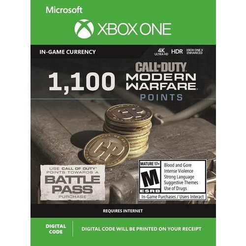  1100 call of duty: modern warfare points (xbox one) xbox live key global Cene