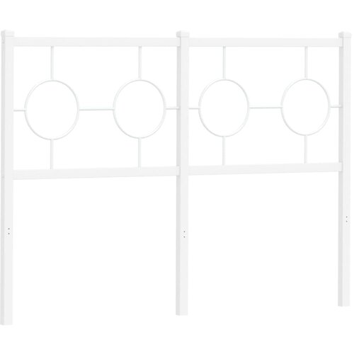  Metalno zamjensko uzglavlje bijelo 120 cm Slike