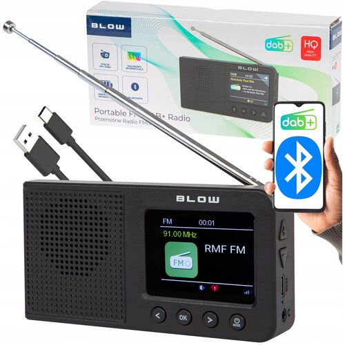  Prijenosna baterija. 2000mah lcd kuhinjski radio fm dab+ rk3 bluetooth crni Cijene