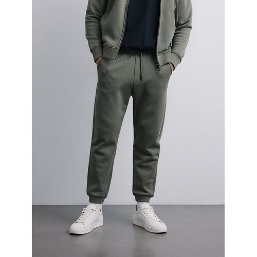 Reserved Regular fit donji dio trenirke - prljavozeleno Cene