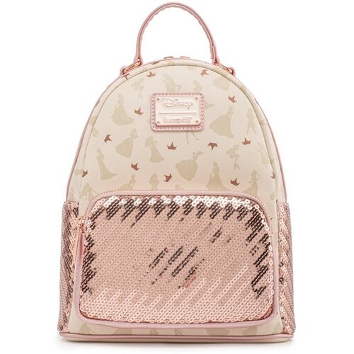 Loungefly Disney Ultimate Princess Aop Sequin Mini Nahrbtnik Slike