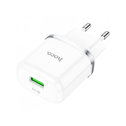 Hoco. pametni hi&amp;Aring;&amp;iexcl;ni polnilec adapter N3 18W z 3.0 QC USB vti&amp;Auml;em bel Slike